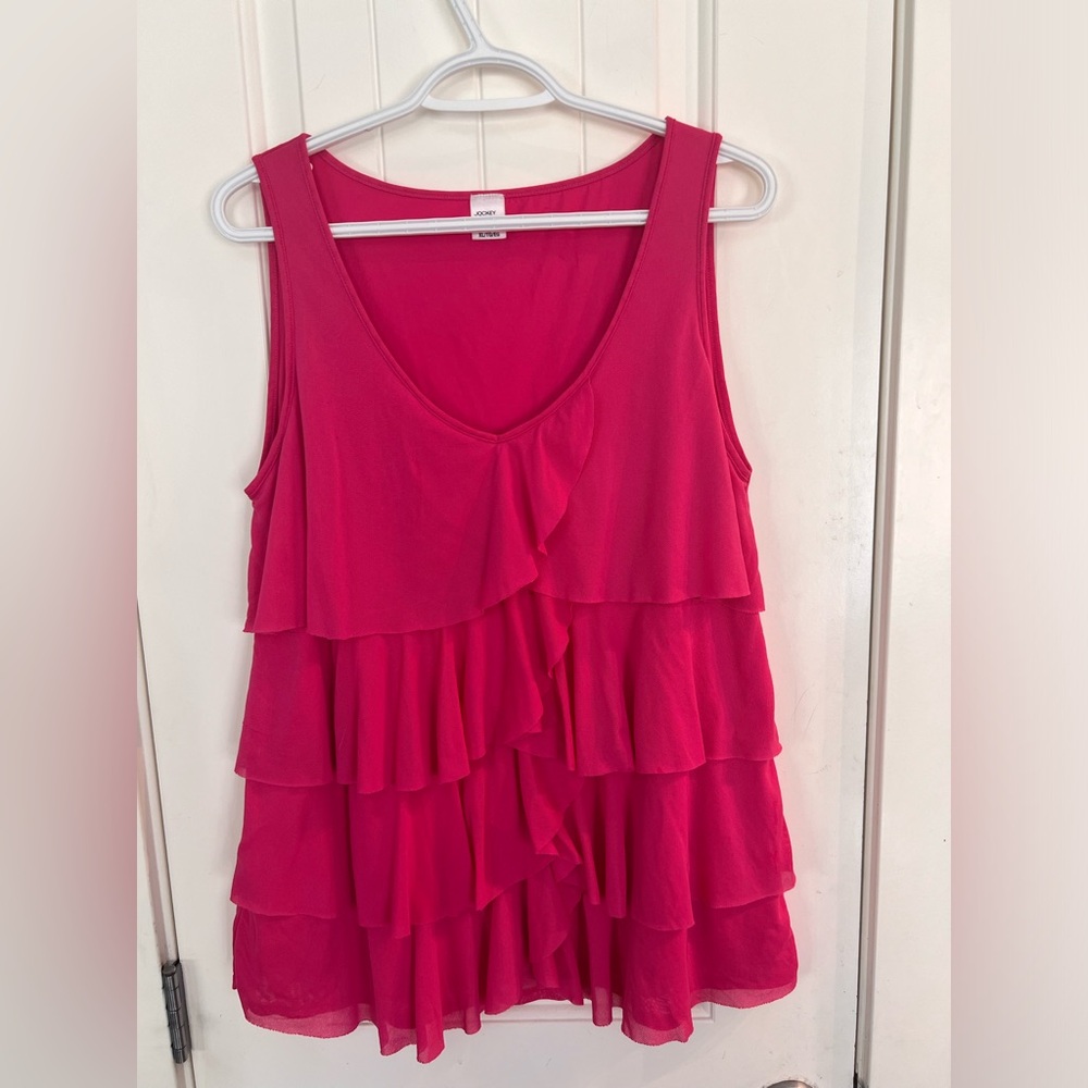 Jockey Person to Person Ruffle Tank